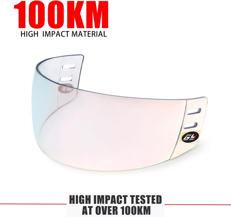 GY Hockey Visor Anti-Scratch/Anti-Fog Hockey Helmet Visor - Image 2